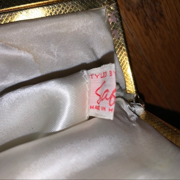 Vintage Safram Beaded Tapestry Bag Purse Clutch - Picture 6 of 6